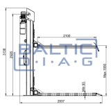 Elektrohidraulinis vienos kolonos keltuvas ATH-Single Lift 12PL