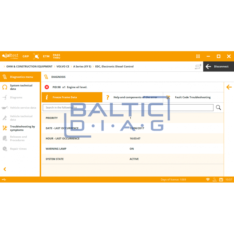 Universali statybinio transporto diagnostikos įranga Jaltest OHW Kit