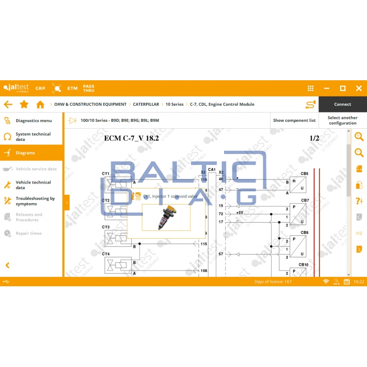 Universali statybinio transporto diagnostikos įranga Jaltest OHW Kit