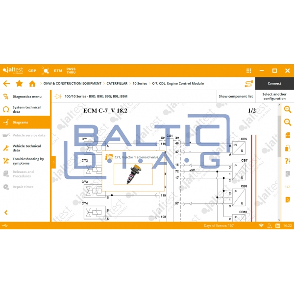 Universali statybinio transporto diagnostikos įranga Jaltest OHW Kit