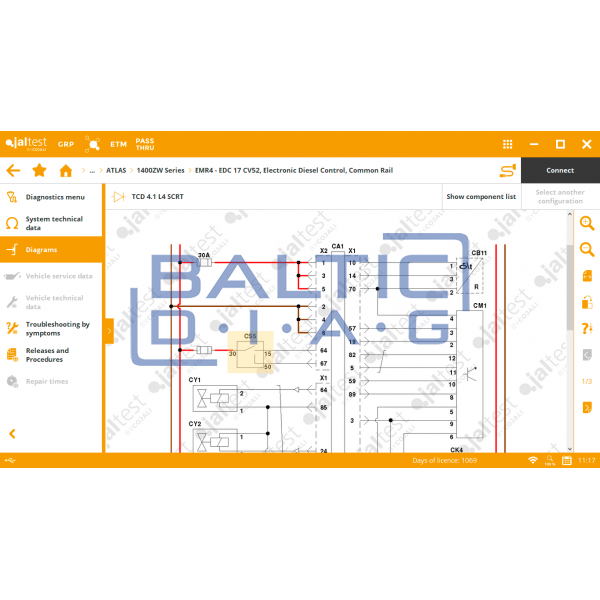 Universal diagnostic equipment for construction machinery Jaltest OHW Kit