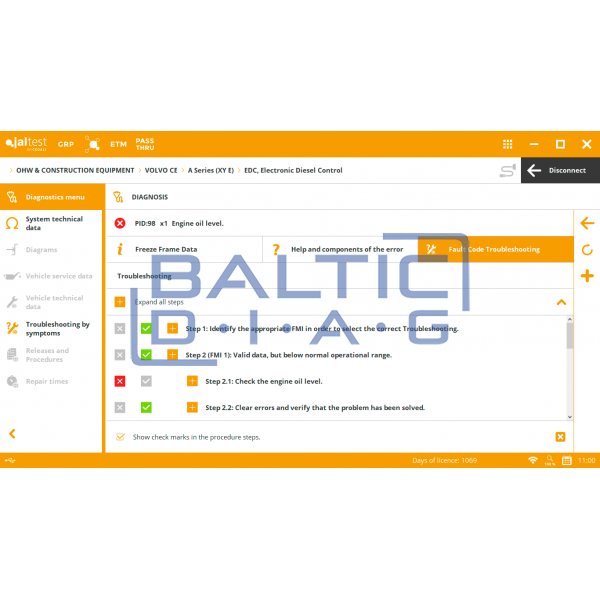 Universali statybinio transporto diagnostikos įranga Jaltest OHW Kit