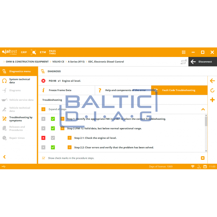 Universali statybinio transporto diagnostikos įranga Jaltest OHW Kit