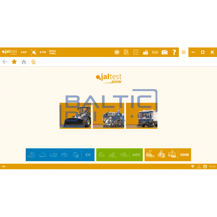 Universali statybinio transporto diagnostikos įranga Jaltest OHW Kit