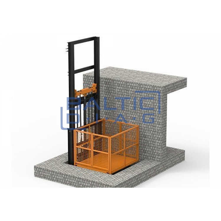 Dviejų kolonų krovininis liftas 2.4-6m