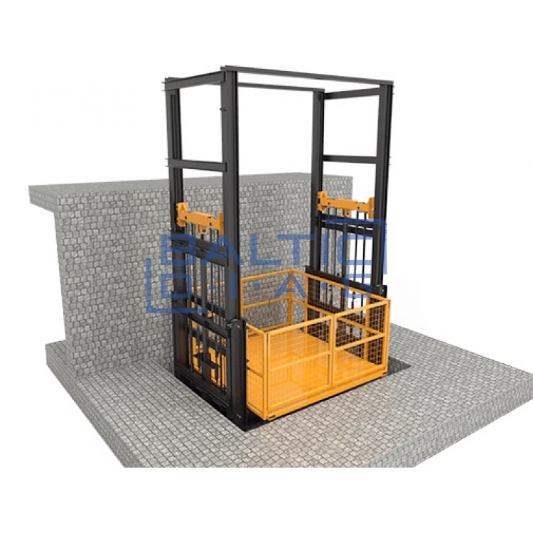 Four column cargo elevator 2.4-6.5m