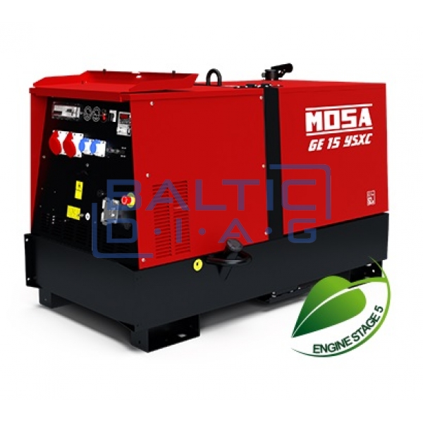 Dyzelinis generatorius MOSA GE 15 YSXC 13.6 kW 1500 aps/min