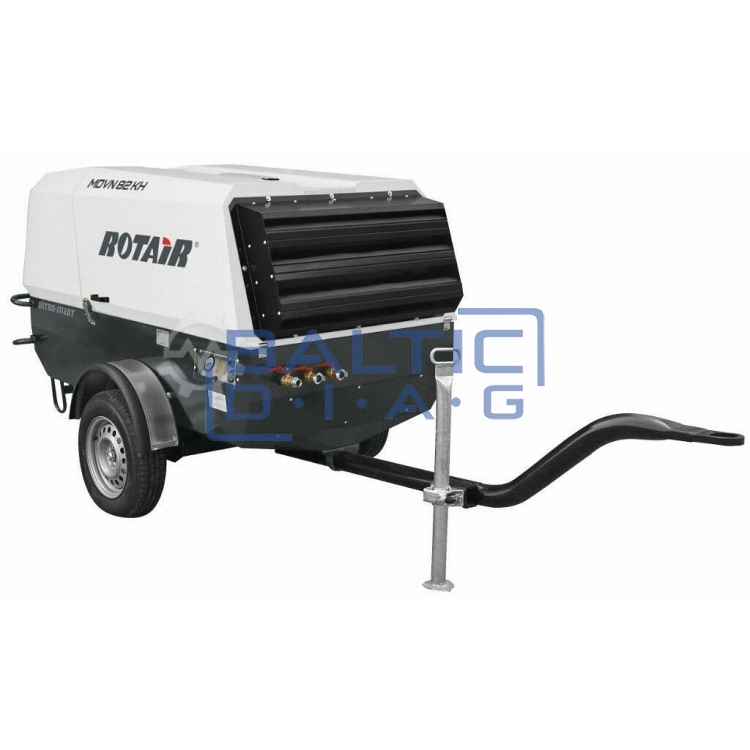 Mobile diesel air compressor Rotair MDVN 82KH
