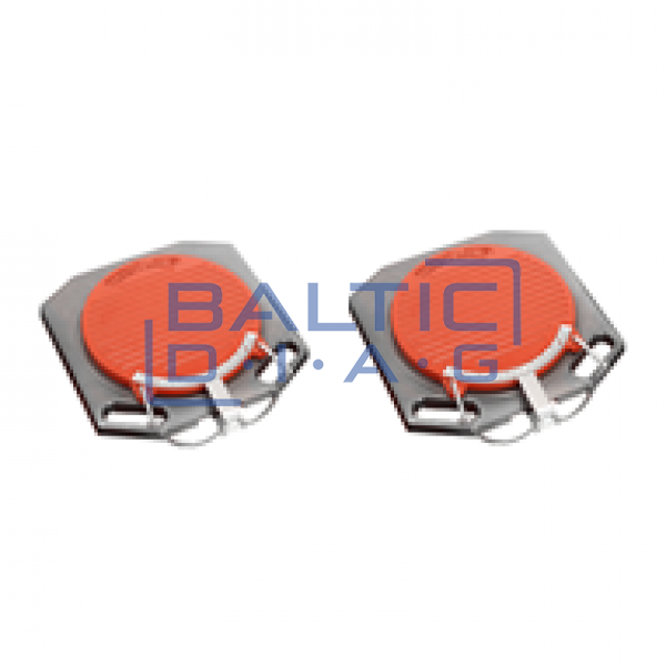 Set of swivel discs for wheel alignment 2 pcs.