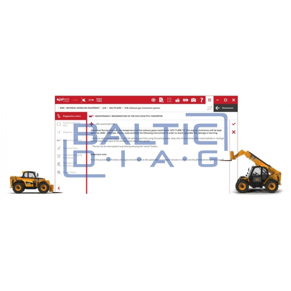 Universal lifting equipment diagnostic tool Jaltest MHE
