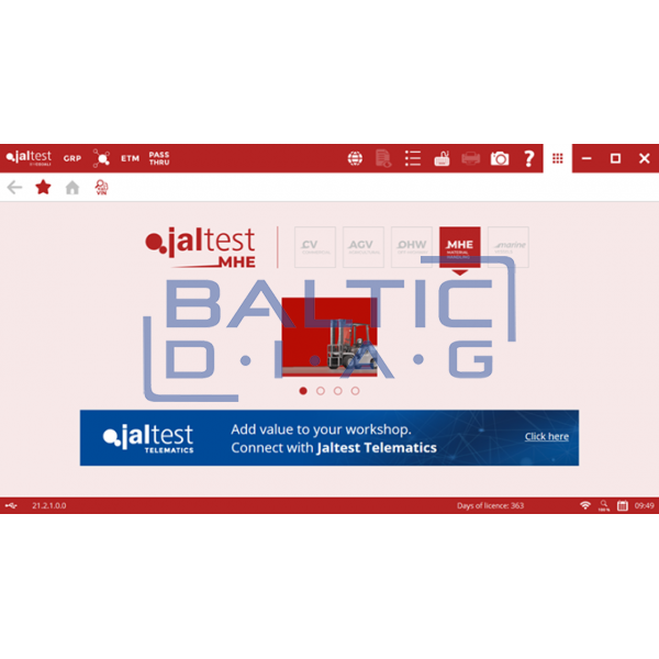 Universal lifting equipment diagnostic tool Jaltest MHE