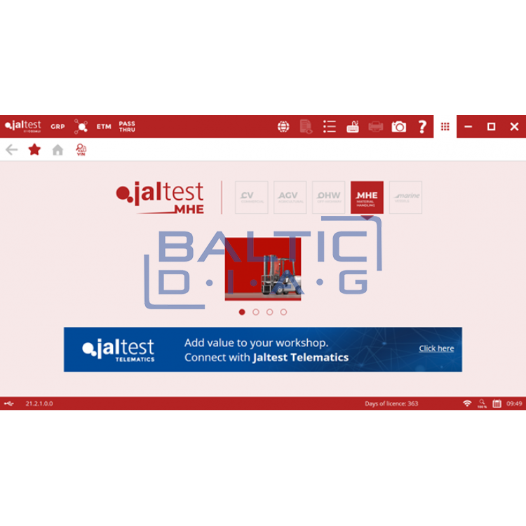 Универсальное диагностическое оборудование подъемного оборудования Jaltest MHE