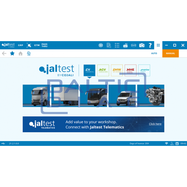 Universal lifting equipment diagnostic tool Jaltest MHE