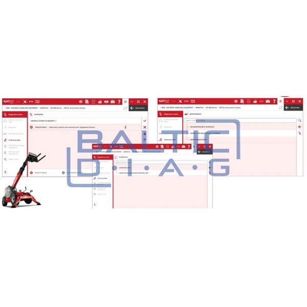 Universal lifting equipment diagnostic tool Jaltest MHE