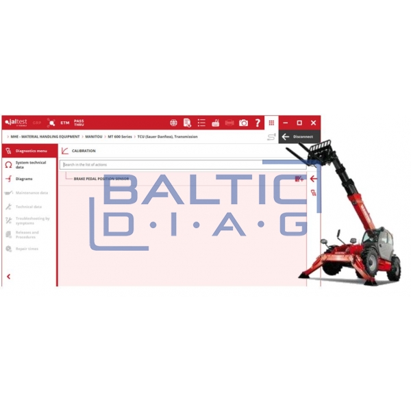 Universal lifting equipment diagnostic tool Jaltest MHE
