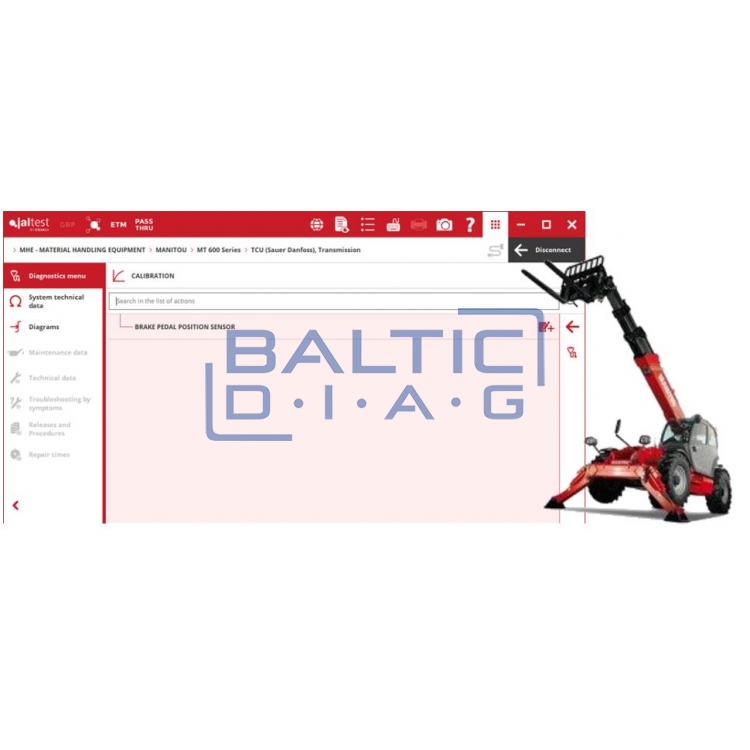 Universal lifting equipment diagnostic tool Jaltest MHE