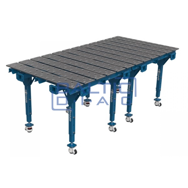 Modular double welding table 3200x1500 mm