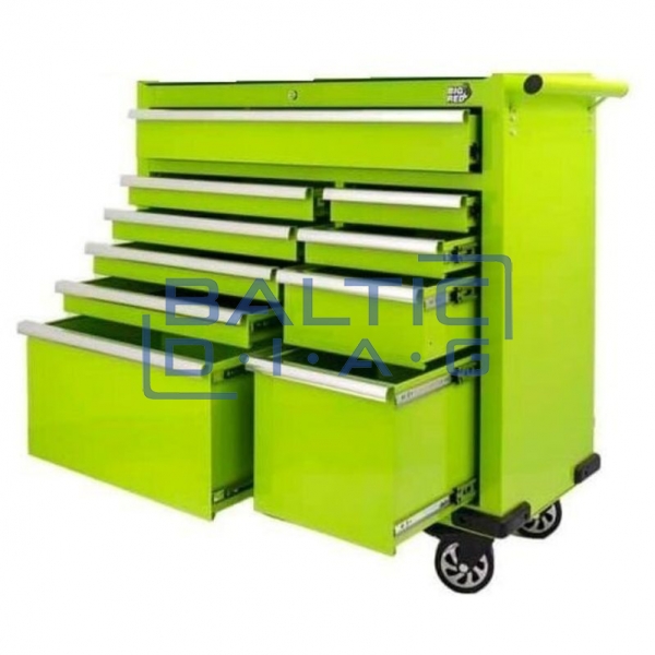 Tool trolley with 10 drawers