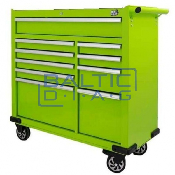 Tool trolley with 10 drawers