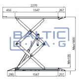 Double scissor lift ATH-Frame Lift 35FZ 3500kg