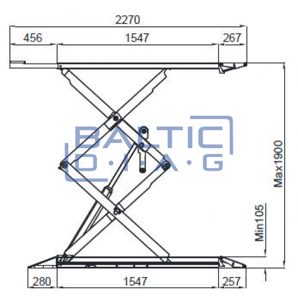 Двойной ножничный подъемник ATH-Frame Lift 35FZ 3500кг