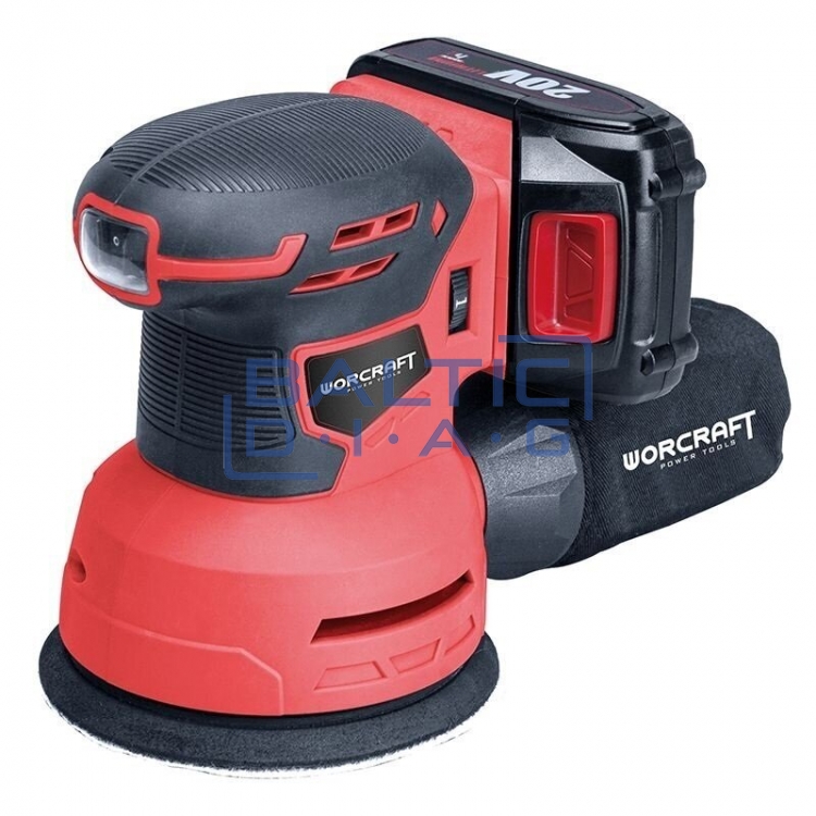 Cordless sander orbital 125mm 20V Li-on