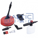 High-pressure washer with reel and accessories 2100W
