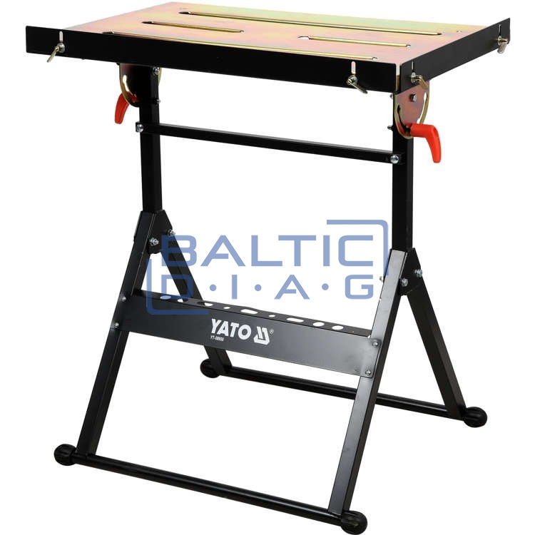 Folding welding table