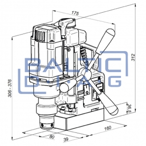 Magnetinės gręžimo staklės PRO 36 920W/230V