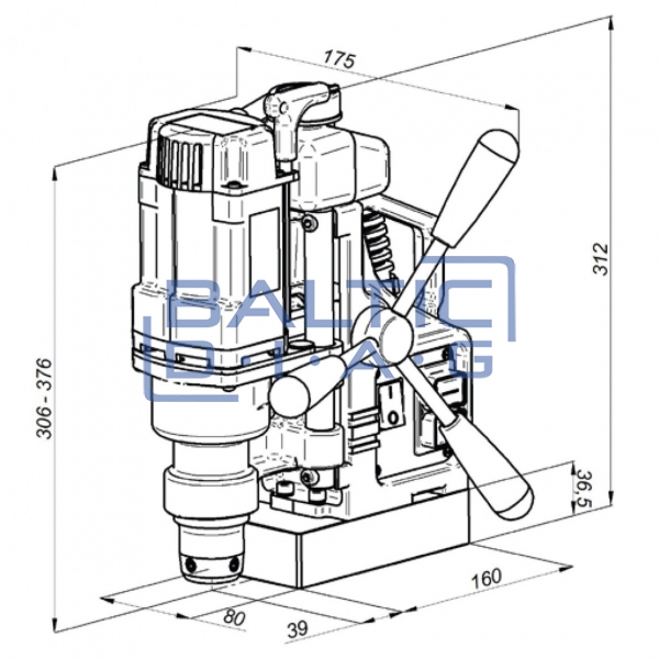 Magnetinės gręžimo staklės PRO 36 920W/230V