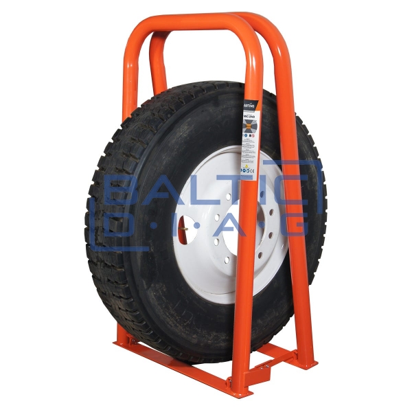 Wide portable tire inflation safety cage for truck and bus tires MIC-2WB