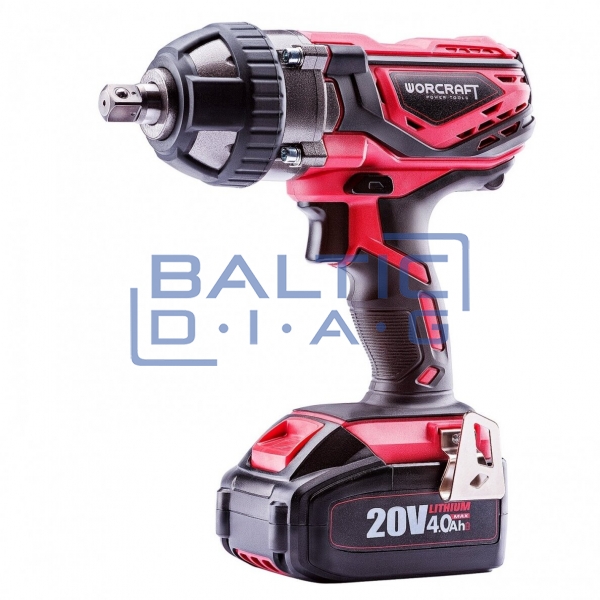 Akumuliatorinis smūginis suktuvas 1/2" 20V Li-Ion