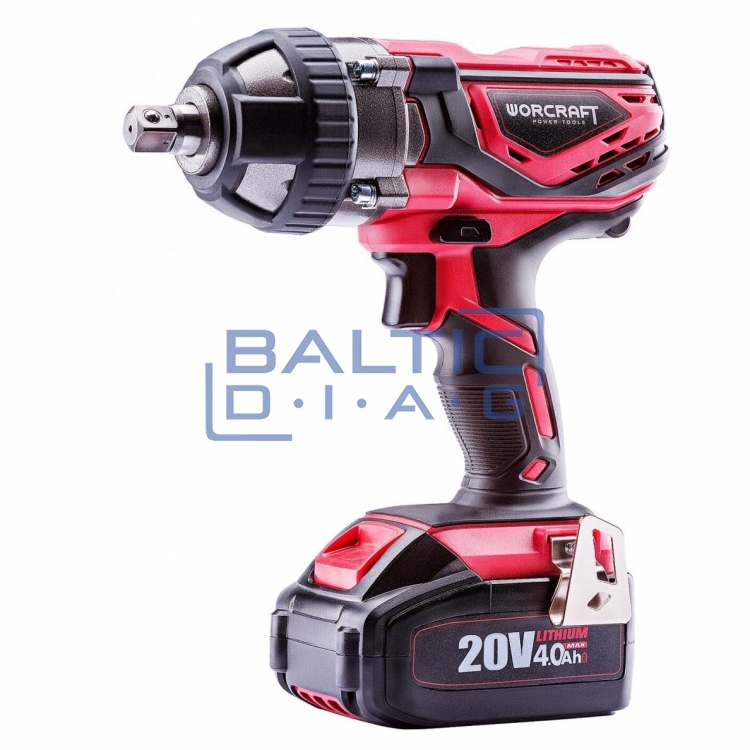 Akumuliatorinis smūginis suktuvas 1/2" 20V Li-Ion
