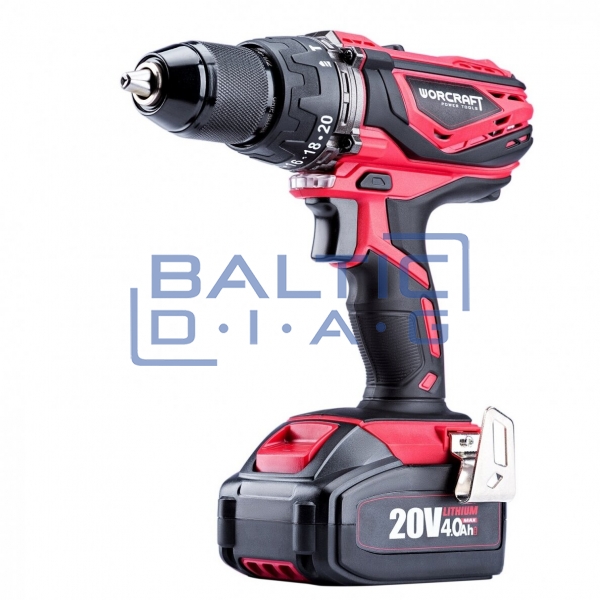 Cordless screwdriver - drill with forging 20V, Li-Ion