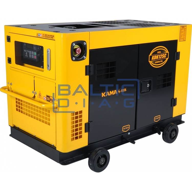 Mobile diesel generator KAMA by REIS KDK15000SC3 12 kW