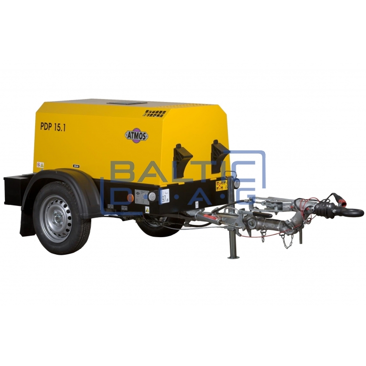 Mobile diesel air compressor ATMOS PDP15