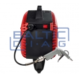 Wall-mounted air compressor with hose reel