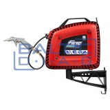 Wall-mounted air compressor with hose reel