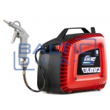 Wall-mounted air compressor with hose reel