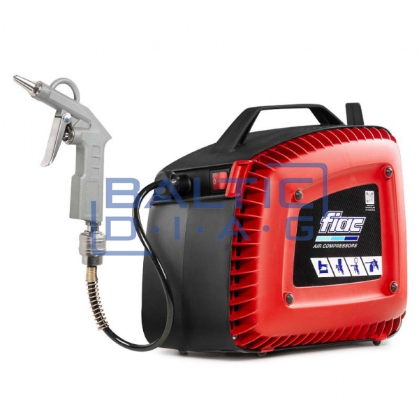 Wall-mounted air compressor with hose reel