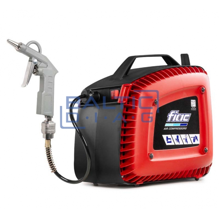 Wall-mounted air compressor with hose reel