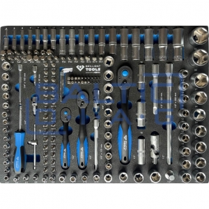 Įrankių vežimėlis su 7 stalčiais ir 473 įrankiais Brilliant Tools
