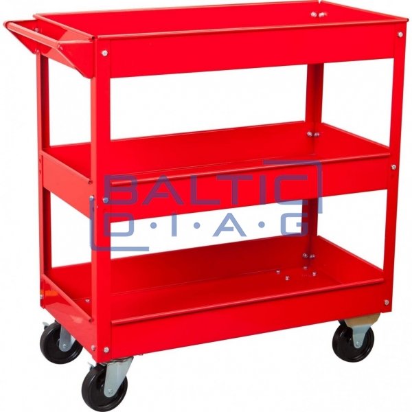 Trolley with three shelves