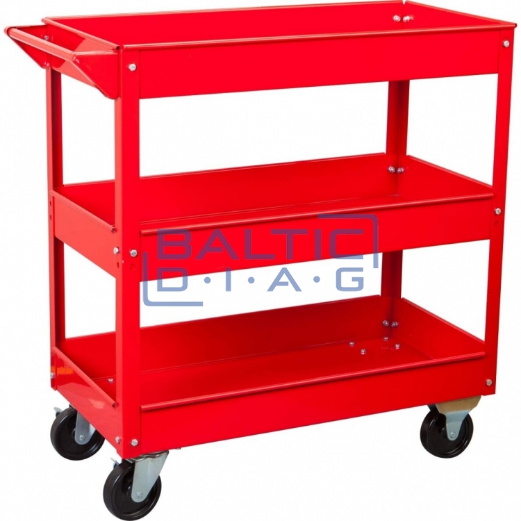 Trolley with three shelves