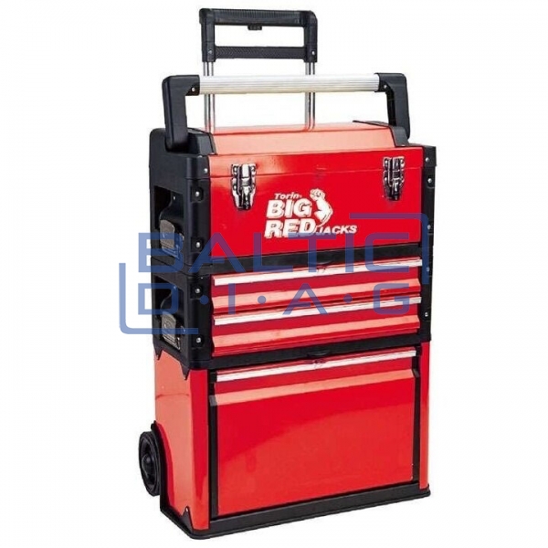 3-piece tool box with wheels