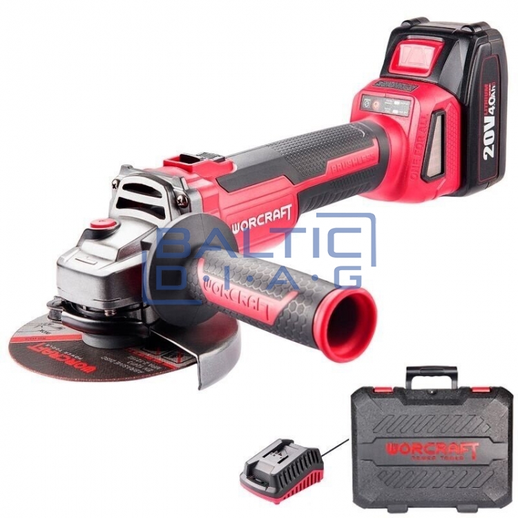 Cordless sander 125MM 20V LI-ION (plastic box)