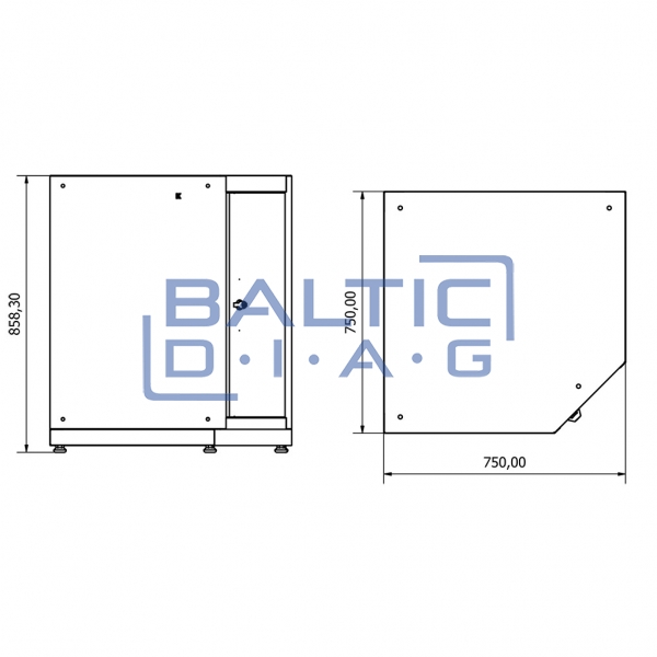 Corner base cabinet Valkenpower