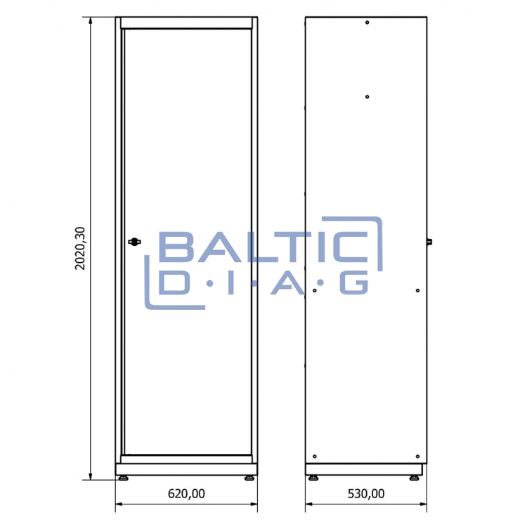Wardrobe single door Valkenpower