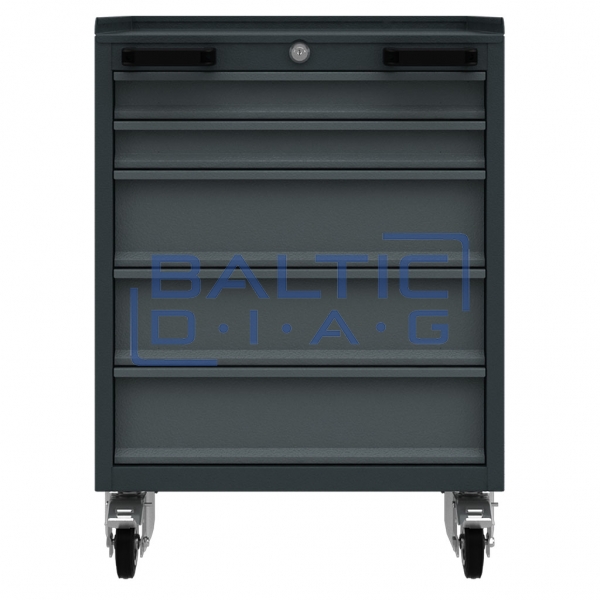 Mobile workshop cabinet with five drawers Valkenpower