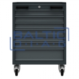 Mobile workshop cabinet with seven drawers Valkenpower